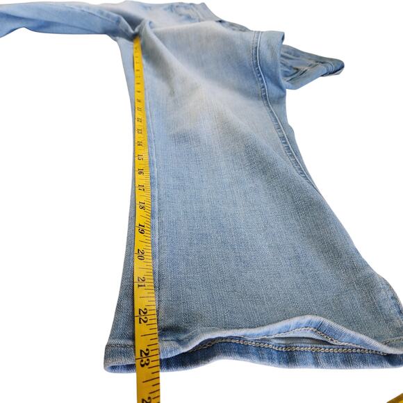 NYDJ Womens Chloe Side Vented Hem Capri Stretch Denim Jeans Size 14 Easley Blue - Picture 13 of 14